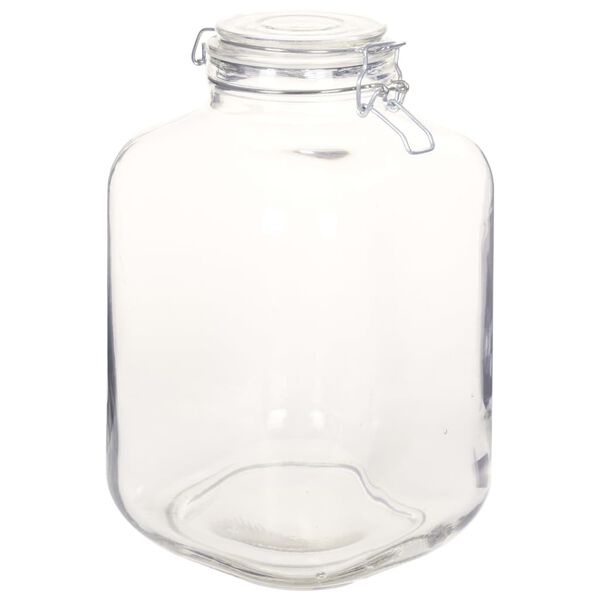 vidaXL Glass Jam Jars with Lock 6 pcs 5 L