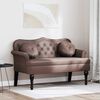 vidaXL Chesterfield Bench Brown 120.5 x 65 x 75 cm Faux Leather