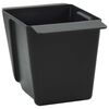 vidaXL Flower Boxes for Euro Pallets 12 pcs Black 14 x 9 x 9.5 cm