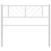 vidaXL Metal Headboard White 75 cm