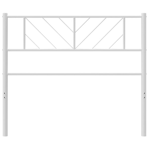 vidaXL Metal Headboard White 75 cm