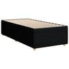 vidaXL Bed Frame without Mattress Black 90x190 cm Single Fabric