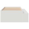 vidaXL Bed Frame with Drawer White 80 x 200 cm Engineered Wood