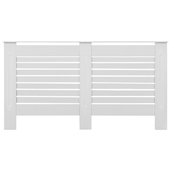 vidaXL Radiator Covers 2 pcs White 152x19x81.5 cm MDF