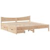 vidaXL Bed Frame with Drawers 180x200 cm Super King Solid Wood Pine