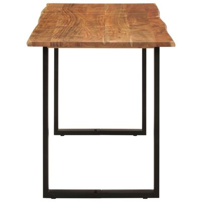 vidaXL Dining Table 140x70x76 cm Solid Acacia Wood