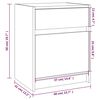 vidaXL Bedside Cabinets 2 pcs 40x31x50 cm Solid Pinewood