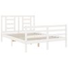 vidaXL Bed Frame without Mattress White 120x200 cm Solid Wood