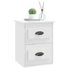 vidaXL Wall-mounted Bedside Cabinet White 41.5x36x53cm