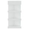 vidaXL Bar Table with Storage Rack White 100x50x101.5 cm Engineered Wood