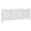 vidaXL Engineered Wood Radiator Cover White 205 cm