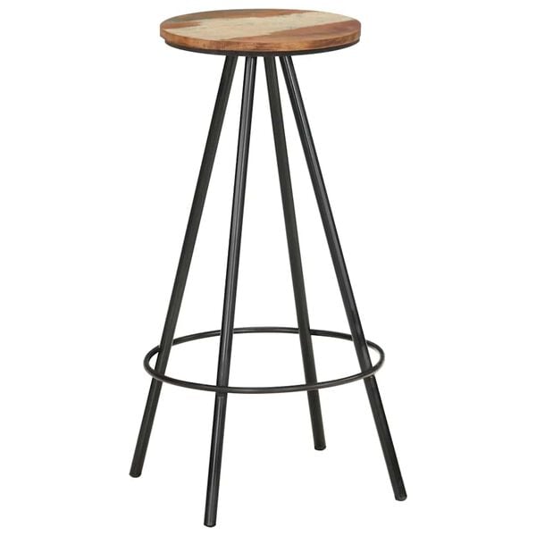 vidaXL Bar Stools 4 pcs Solid Reclaimed Wood