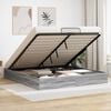 vidaXL Ottoman Bed Frame Grey Sonoma 203 x 180 x 25 cm Engineered Wood