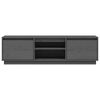 vidaXL TV Cabinet Grey 140x35x40 cm Solid Wood Pine
