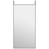 vidaXL Door Mirror Black 50x100 cm Glass and Aluminium