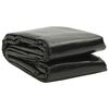 vidaXL Pool Cover | Black | Polyethylene | 488 x 244 cm | Lightweight