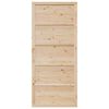 vidaXL Barn Door Natural 90 x 2.5 x 208 cm Solid Pine Wood