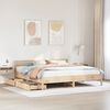 vidaXL Bed Frame without Mattress 200x200 cm Solid Wood Pine