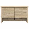 vidaXL Wall-Mounted Coat Rack with Shelf Sonoma oak 50 x 20 x 30 cm