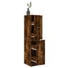 vidaXL Apothecary Cabinet Smoked Oak 30x41x144.5 cm Engineered Wood