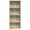 vidaXL Bookcase Sonoma Oak 60x30x152 cm Engineered Wood