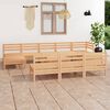 vidaXL 11 Piece Garden Lounge Set Solid Wood Pine