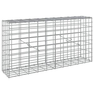 vidaXL Gabion with 3.5 mm Wire and 5x10 cm Mesh 100x20x50 cm