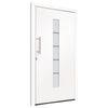 vidaXL Front Door Aluminium and PVC White 110x210 cm