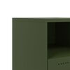 vidaXL Bedside Cabinets 2 pcs Olive Green 36x39x43.5 cm Steel
