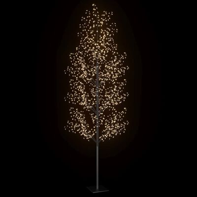 vidaXL Christmas Tree 1200 LEDs Warm White Light Cherry Blossom 400 cm