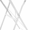 vidaXL Bistro Table Folding White Ø50x71 cm Powder-coated Steel