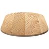 vidaXL Table Top 120x60x2 cm Solid Wood Oak Oval