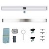 vidaXL Shower Drain 2-in-1 with 360&deg; Siphon Silver 100 cm