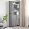 vidaXL Tall Cabinets 2 pcs Grey Sonoma 79 x 36 x 200 cm
