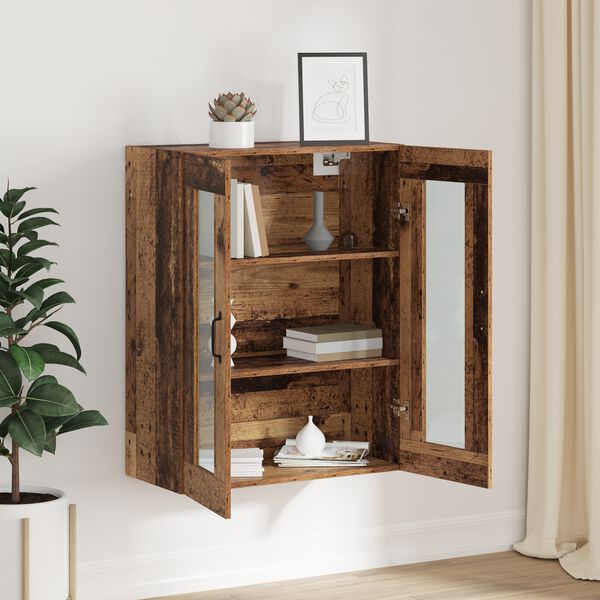vidaXL Storage Cabinet Wall-mounted Old Wood 69.5 x 34 x 90 cm