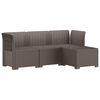 vidaXL 4-Seater Garden Sofa Rattan Look PP Light Grey