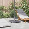 vidaXL Parasol Base Dark Grey Wood look 45 x 45 x 31.5 cm