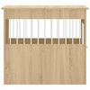 vidaXL Dog Crate Furniture Sonoma Oak 64.5x80x71 cm Engineered Wood