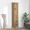 vidaXL Highboard Artisan Oak 69.5 x 34 x 180 cm Engineered Wood