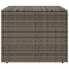 vidaXL Garden Storage Box Grey 291L Poly Rattan