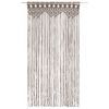vidaXL Macrame Curtain Taupe 140x240 cm Cotton