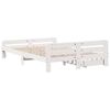 vidaXL Bed frame without Mattress White 140x190 cm Solid Wood Pine