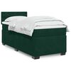 vidaXL Box Spring Bed with Mattress Dark Green 90x190 cm Velvet