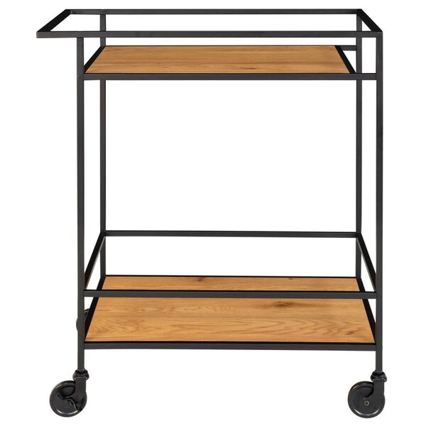 House Nordic Bar Trolley Avery 68x40x59 cm Natural and Black