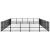 vidaXL Outdoor Dog Kennel Steel 42.34 m&sup2;