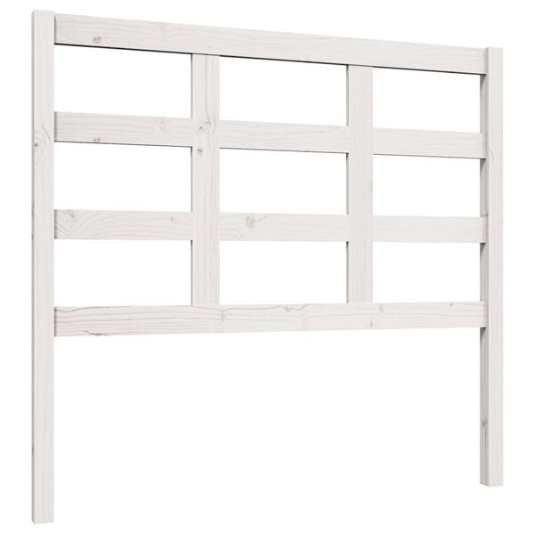 vidaXL Bed Headboard White 105.5x4x100 cm Solid Wood Pine
