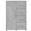 vidaXL Sideboards 2 pcs Concrete Grey 60x31x84 cm Engineered Wood