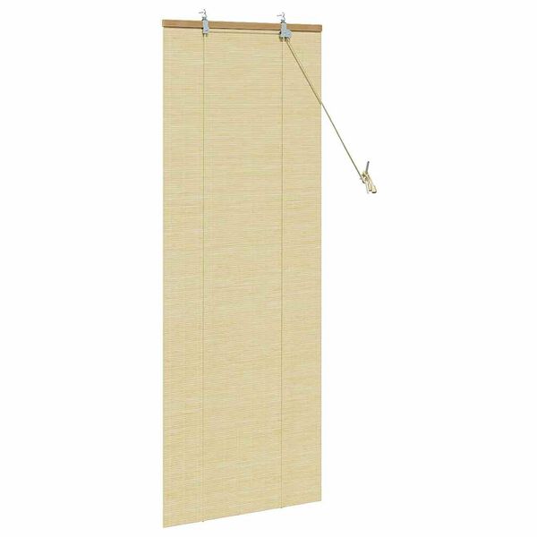 vidaXL Roller Blind with Curtains Manual Nature 60 x 160 cm Bamboo