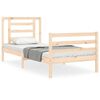 vidaXL Bed Frame without Mattress Single Solid Wood