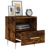 vidaXL Bedside Cabinet Smoked Oak 40x35x47.5 cm Engineered Wood